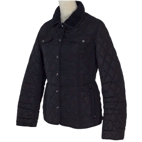 Weatherproof Black Quilted Snap Closure Jacket Size Medium - Picture 4 of 8